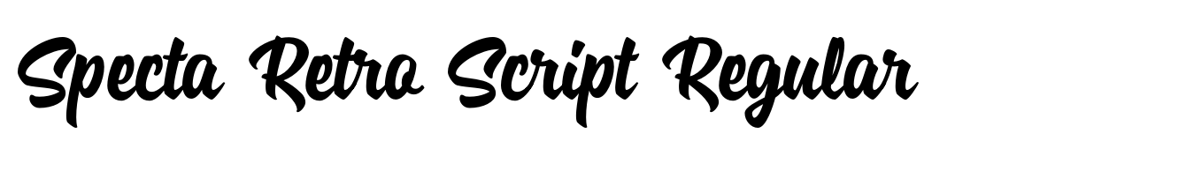 Specta Retro Script Regular